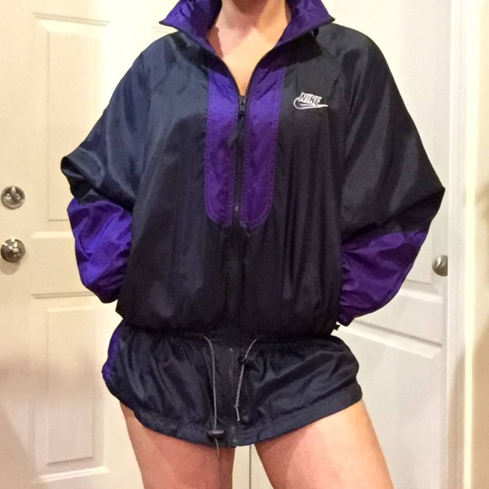 🔥RARE 90s Nike windbreaker jacket Long S/M - Picture 3 of 8